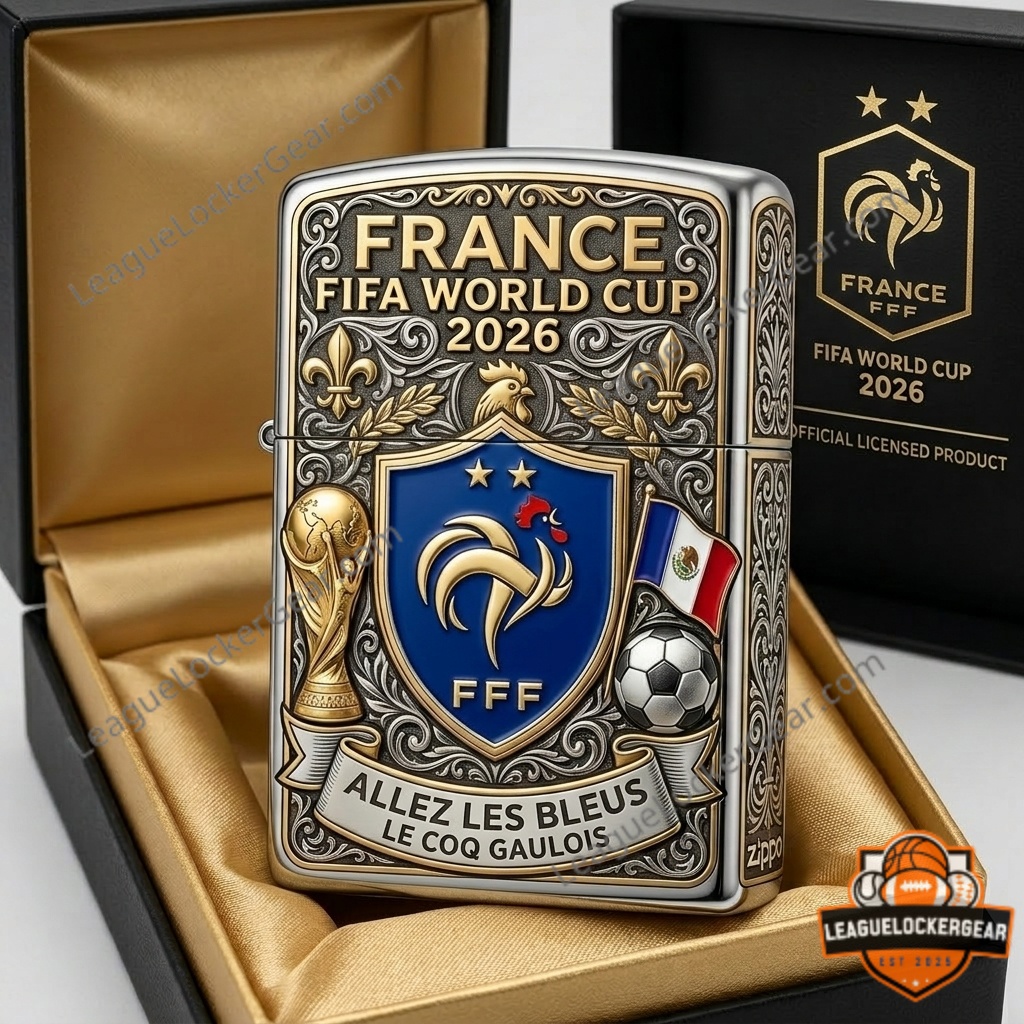 France FIFA World Cup 2026 Zippo Lighter - LeagueLockerGear