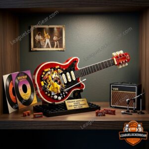 Freddie Mercury Queen 55th Anniversary 1971-2026 Lego Guitar Model