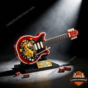 Freddie Mercury Queen 55th Anniversary 1971-2026 Lego Guitar Model