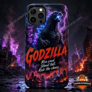 Godzilla Rise Loud Stand Tall Rule The Chaos Phone Case