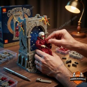 Grateful Dead Franklin's Tower Skeleton Fiddler Building Block Set