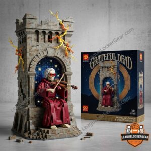 Grateful Dead Franklin's Tower Skeleton Fiddler Building Block Set