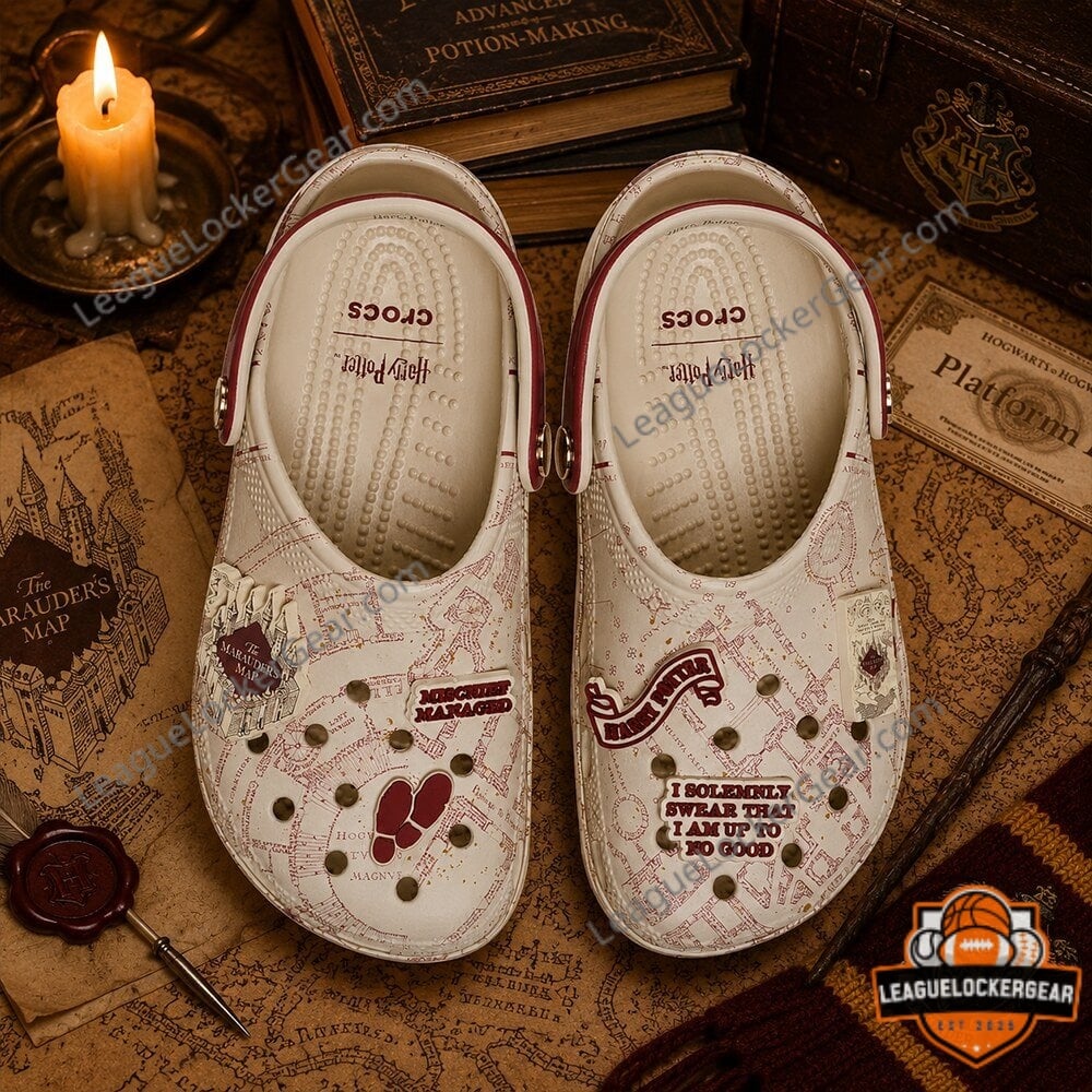Harry Potter The Marauder's Map Crocs Clogs