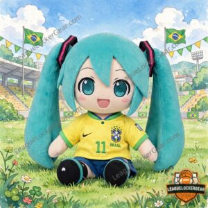Hatsune Miku Brazil Football Team World Cup 2026 Plush Doll