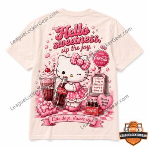 Hello Kitty Coca-Cola Sweetness Soda Shop Collaboration T-Shirt
