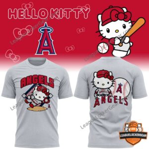 Hello Kitty Los Angeles Angels Baseball T-Shirt