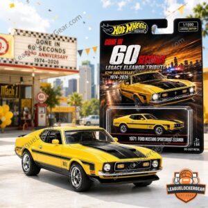 Hot Wheels 1971 Ford Mustang Gone in 60 Seconds 52nd Anniversary Die-Cast Car