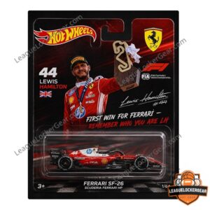 Hot Wheels Ferrari Lewis Hamilton First Win SF-26 Commemorative Diecast Car
