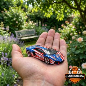 Hot Wheels Lamborghini Aventador USA 250th Anniversary Diecast Car