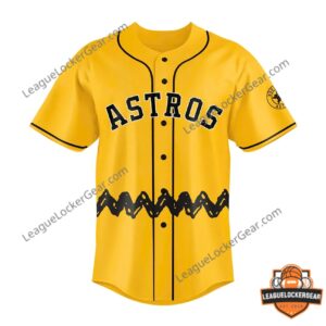 Houston Astros Peanuts Night Baseball Jersey