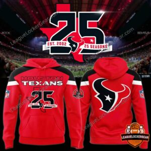 Houston Texans 25 Seasons Anniversary Hoodie