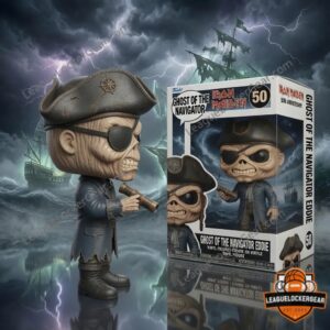 Iron Maiden Ghost of the Navigator Eddie 50th Anniversary Vinyl Figure