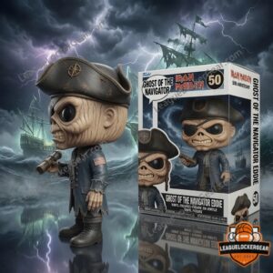 Iron Maiden Ghost of the Navigator Eddie 50th Anniversary Vinyl Figure