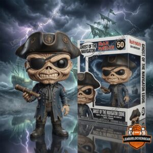 Iron Maiden Ghost of the Navigator Eddie 50th Anniversary Vinyl Figure