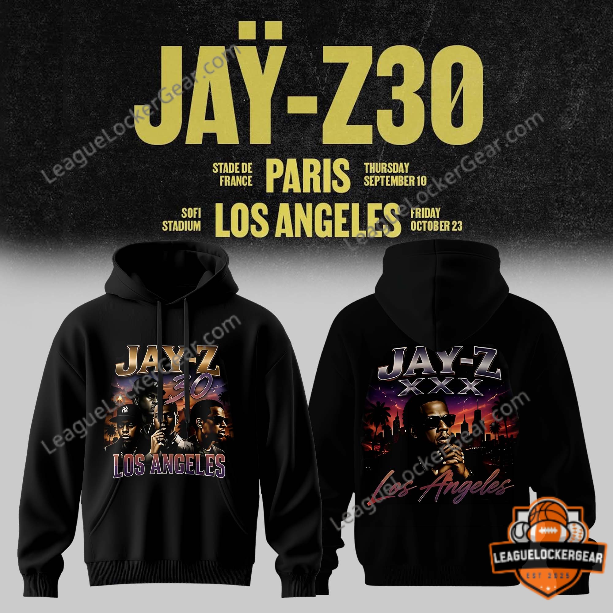 Jay-Z 30th Anniversary Tour Hoodie - LeagueLockerGear