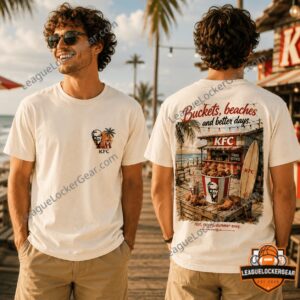 KFC Buckets Beaches and Better Days Summer Vacation T-Shirt