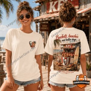 KFC Buckets Beaches and Better Days Summer Vacation T-Shirt