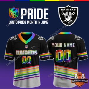 Las Vegas Raiders LGBTQ Pride Month NFL Football Jersey