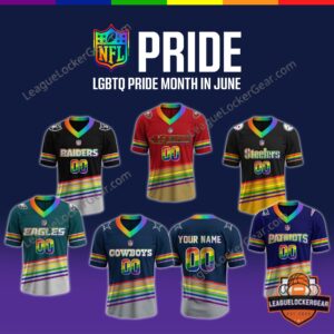 Las Vegas Raiders LGBTQ Pride Month NFL Football Jersey
