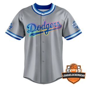 Los Angeles Dodgers Pride Champions EST 2026 Baseball Jersey