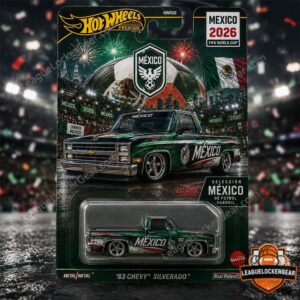 Mexico FIFA World Cup 2026 Hot Wheels '83 Chevy Silverado Diecast Car