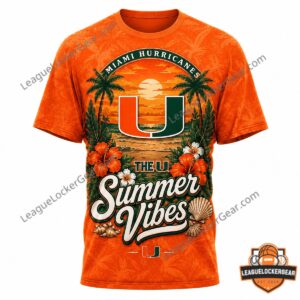Miami Hurricanes Summer Vibes T-Shirt