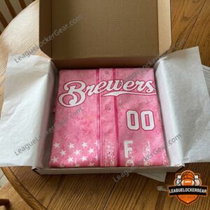 Milwaukee Brewers Breast Cancer Awareness Baseball Jersey
