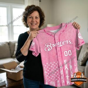 Milwaukee Brewers Breast Cancer Awareness Baseball Jersey