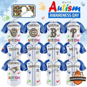 All Team MLB x World Autism Awareness Day Baseball Jersey