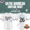 Minnesota Twins Native American Heritage Night Baseball Jersey