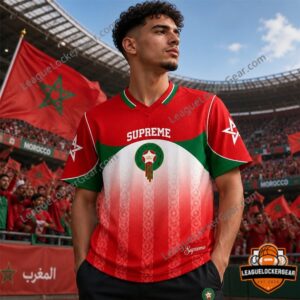 Morocco National Football Team x Supreme FIFA World Cup 2026 Football Jersey