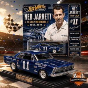 Ned Jarrett Legacy Memorial 1933-2026 Hot Wheels Diecast Car