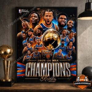 New York Knicks 2025-26 NBA Champions Finals Poster