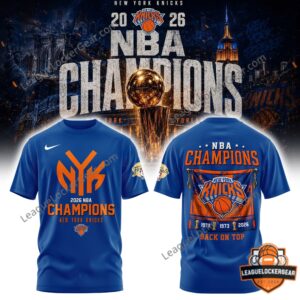 New York Knicks 2026 NBA Champions Back On Top T-Shirt