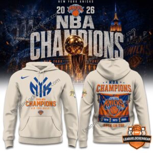 New York Knicks 2026 NBA Champions Hoodie