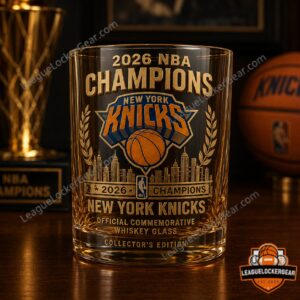 New York Knicks 2026 NBA Champions Whiskey Glass