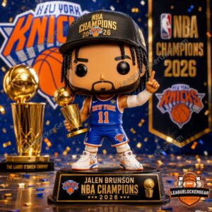 New York Knicks Jalen Brunson NBA Champions 2026 Vinyl Figure