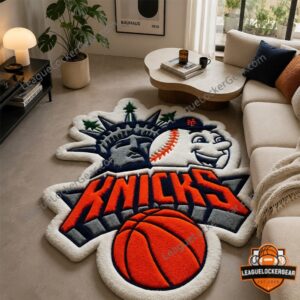 New York Knicks Statue of Liberty Baseball Crossover Rug