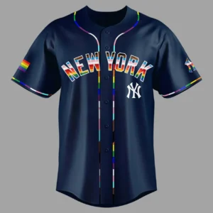 New York Yankees Celebrating Pride Month Baseball Jersey