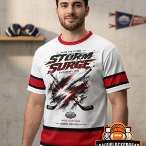 North Ice Club Storm Surge Category One Red Warning 2026 Season T-Shirt