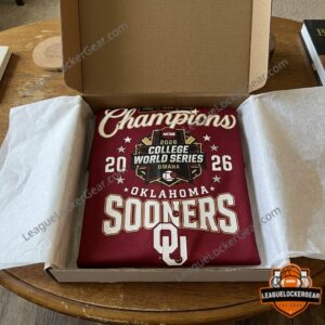 Oklahoma Sooners 2026 College World Series National Champions Baseball Jersey