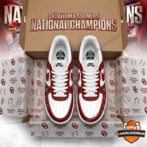 Oklahoma Sooners National Champions College World Series 2026 Sneakers