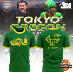 Oregon Ducks Tokyo 2026 Football Showcase T-Shirt