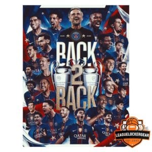 Paris Saint-Germain Back 2 Back Champions League 2025-2026 Poster