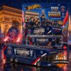 Hot Wheels Paris Saint-Germain Back-to-Back UEFA Champions League Winner Die-Cast Parade Bus