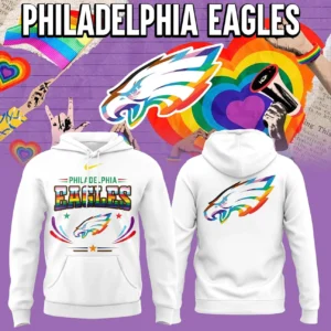 Philadelphia Eagles Pride Rainbow Hoodie
