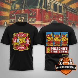 Pikachu Firefighter Fire Dept T-Shirt