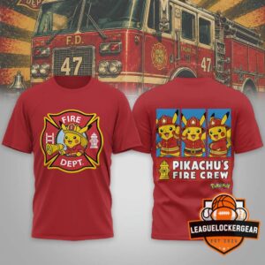 Pikachu Firefighter Fire Dept T-Shirt