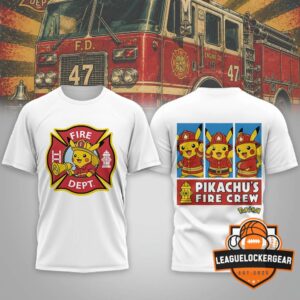 Pikachu Firefighter Fire Dept T-Shirt