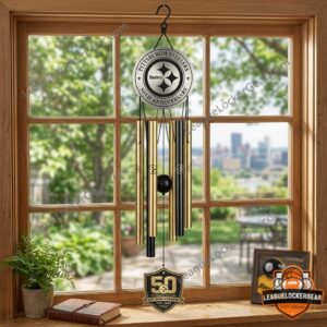 Pittsburgh Steelers 50th Anniversary Wind Chimes